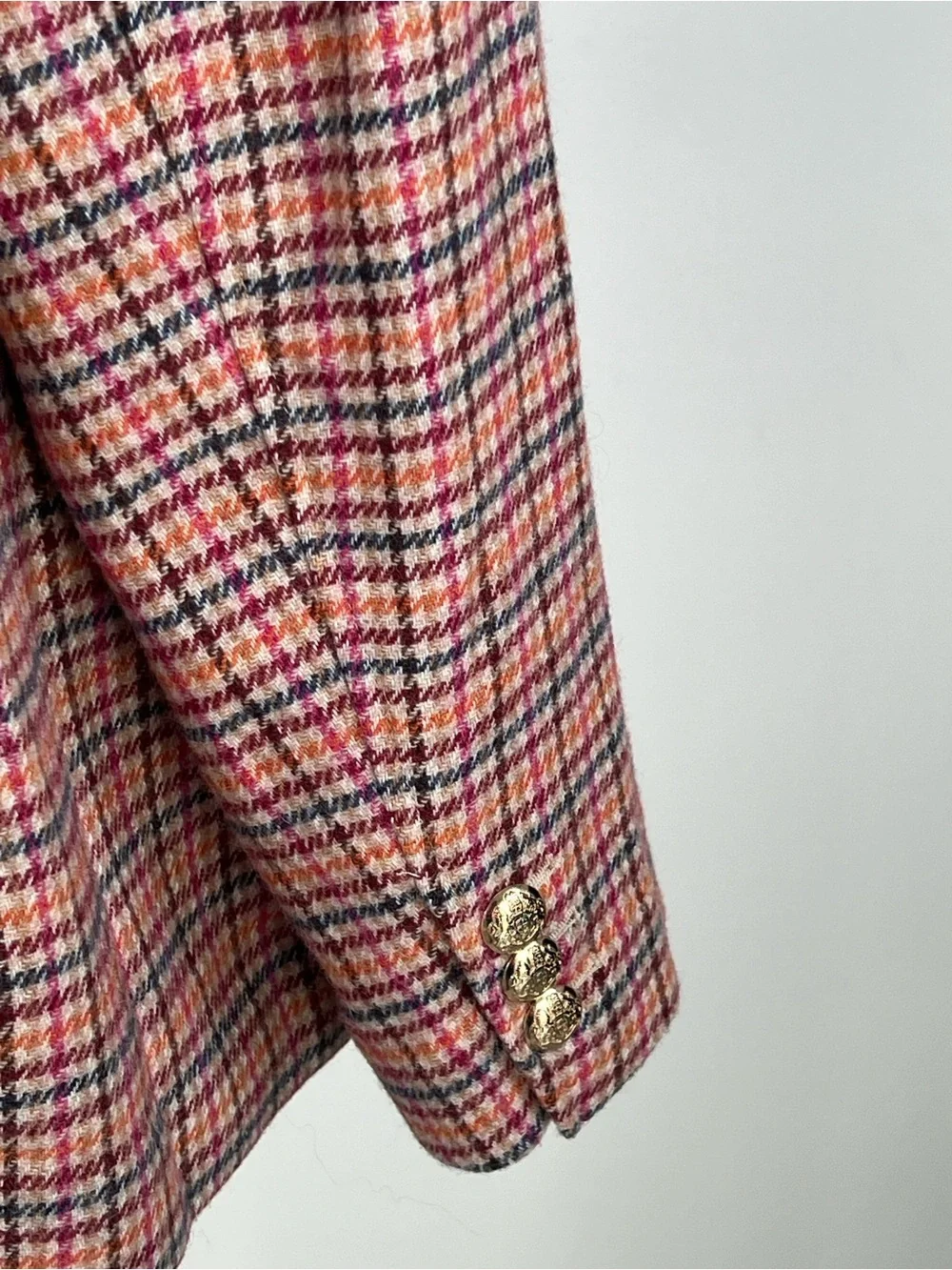 EUC! Talbots Classic Shetland Blazer - Apple Plaid Size 16W